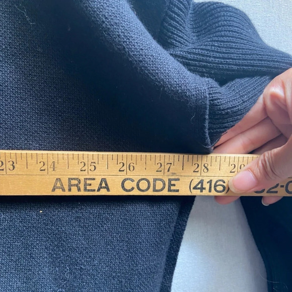 LUXE by Priv long sleeve button big collar oversized cardigan jacket Sz M - Picture 11 of 11